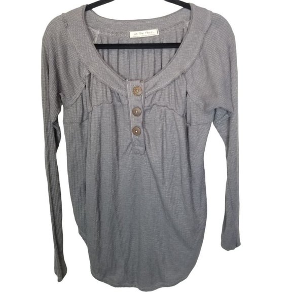 We The Free by Free People Womens XS Gray Waffle K - Picture 3 of 11